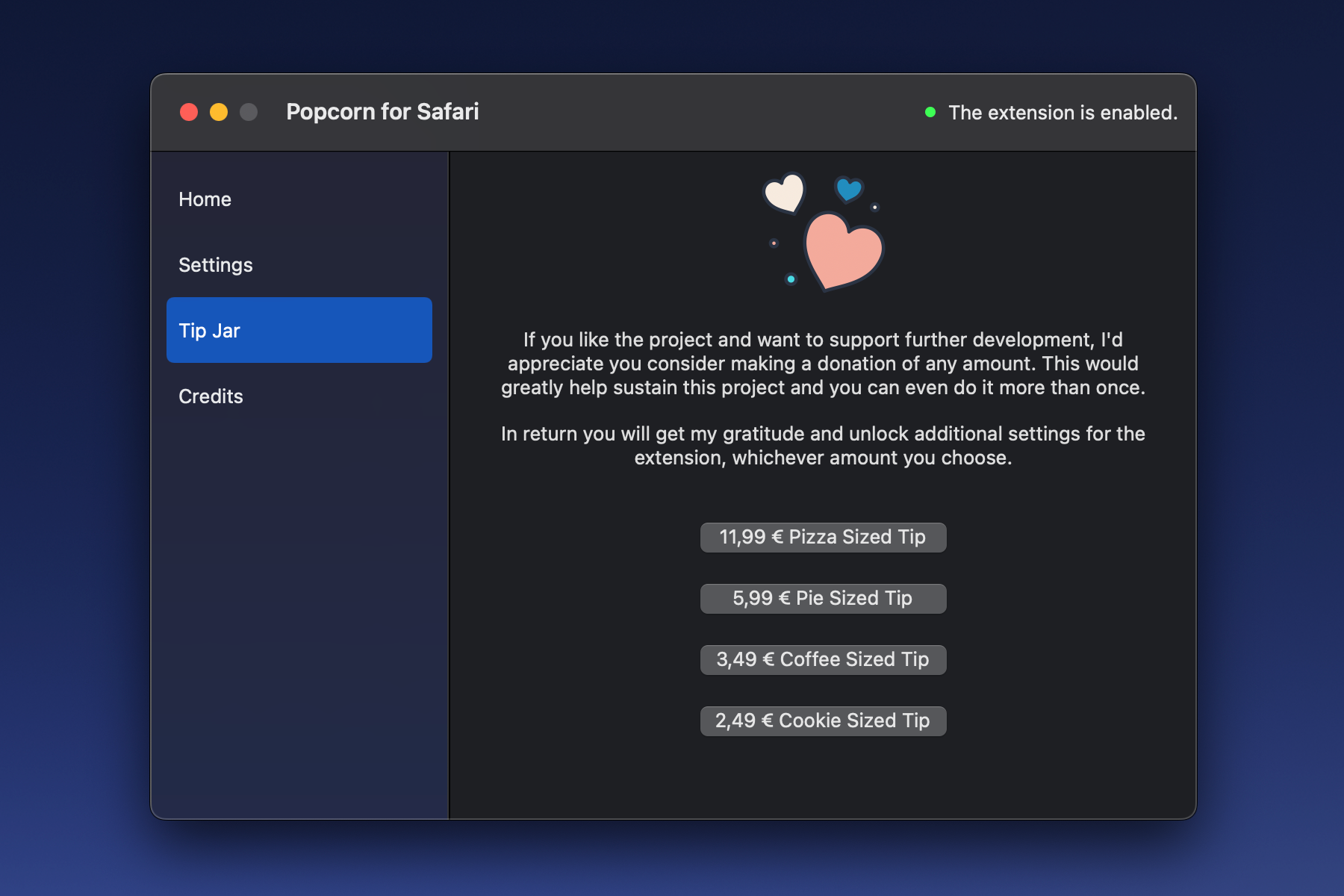 Popcorn prices after the switch from Kuna to Euro